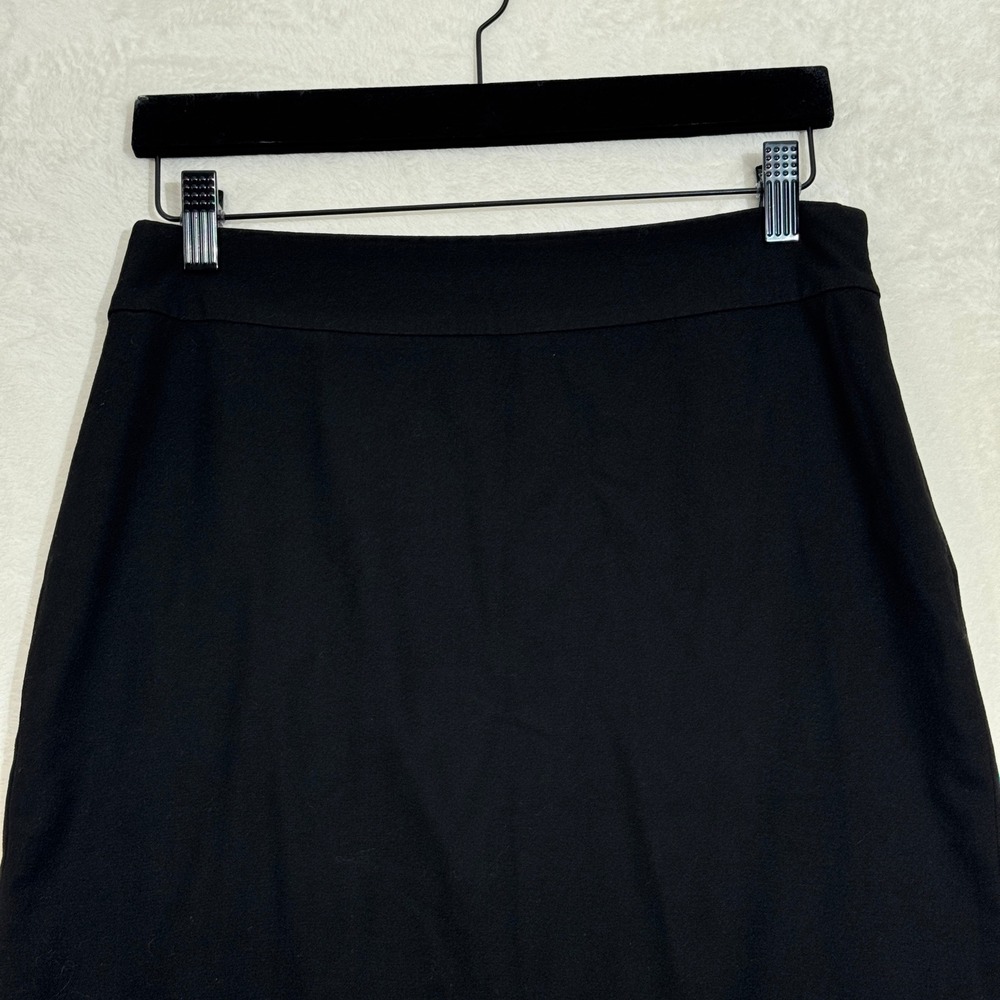Ann Taylor Pencil Skirt Womens 2 Black Solid Knee Length Professional Career - Picture 2 of 11